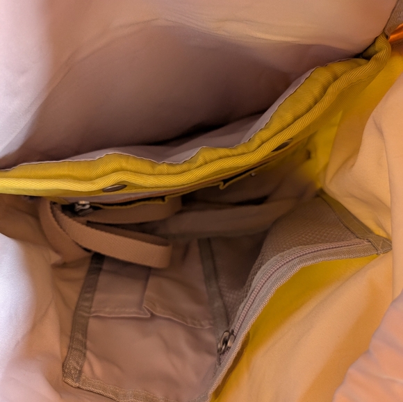 Doughnut Montana Water Repellent Backpack in Mustard Yellow - Picture 12 of 15